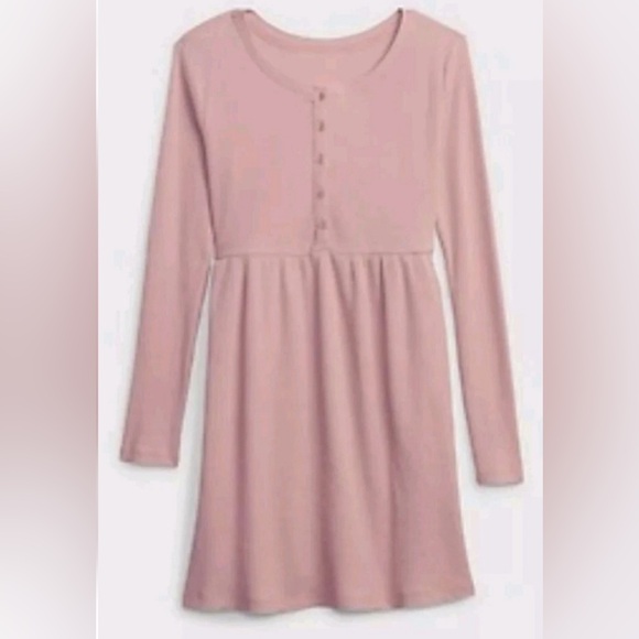 GAP Kids | Kids Waffle Skater Pink Dress | Size XXL (14/16) | NWT BRAND NEW - Picture 1 of 7